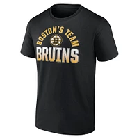 T-shirt Fanatics pour homme, noir, Boston Bruins Open Net
