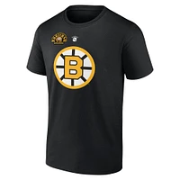 Men's Fanatics Bobby Orr Black Boston Bruins Centennial Authentic Stack Retired Player Name & Number T-Shirt