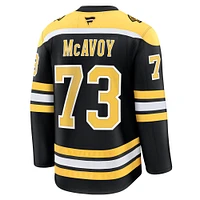 Men's Fanatics Charlie McAvoy Black Boston Bruins Home Premium Jersey