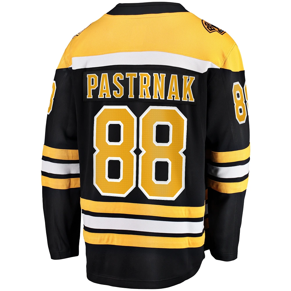 Men's Fanatics David Pastrnak Black Boston Bruins Home Premier Breakaway Player - Jersey
