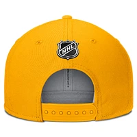 Men's Fanatics Gold Boston Bruins Authentic Pro Team Rink Snapback Hat