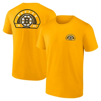 T-shirt Fanatics Gold Valor pour hommes des Bruins de Boston