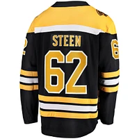 Men's Fanatics Oskar Steen Black Boston Bruins Home Breakaway Player Jersey
