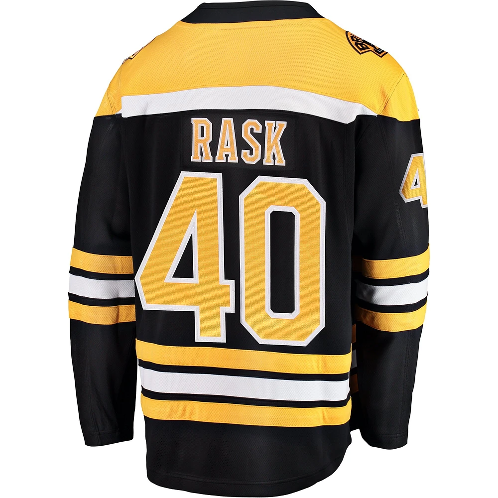 Men's Fanatics Tuukka Rask Black Boston Bruins Breakaway Home Jersey