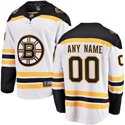 Men's Fanatics White Boston Bruins Breakaway - Custom Jersey