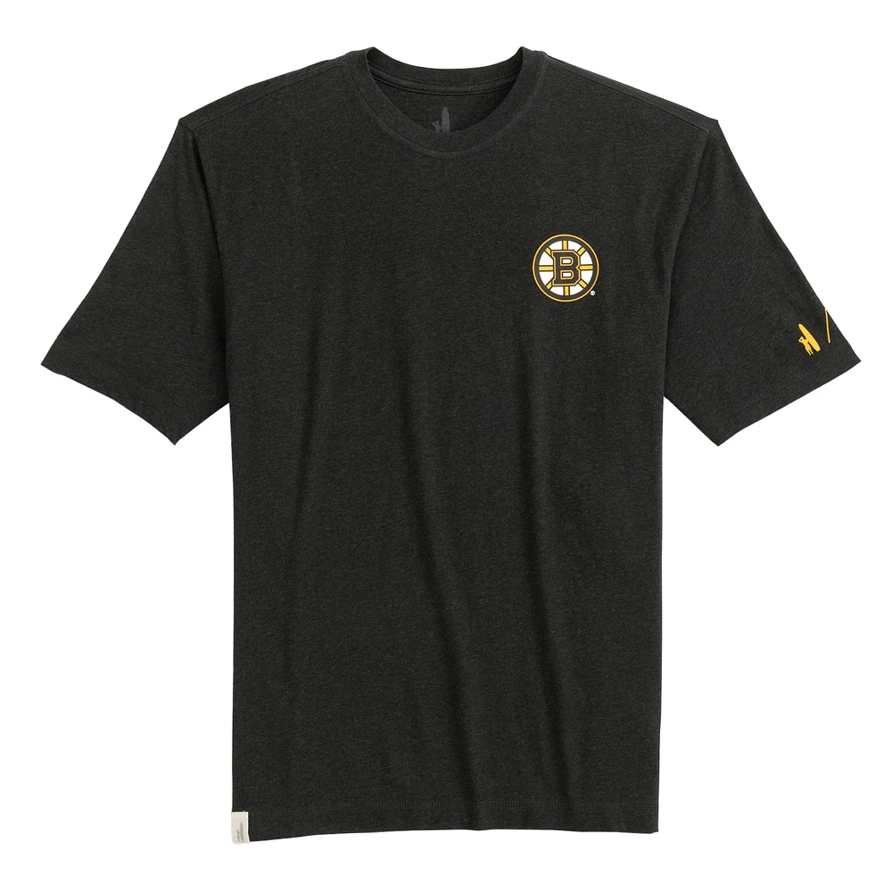 Men's johnnie-O Charcoal Boston Bruins Heathered Spencer T-Shirt