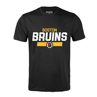 Men's Levelwear David Pastrnak Black Boston Bruins Richmond Player Name & Number T-Shirt