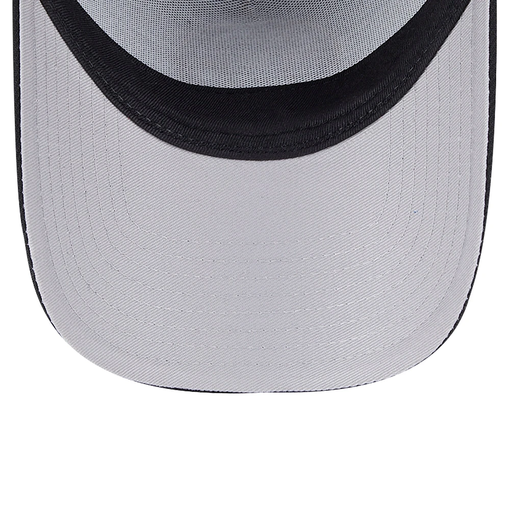 Men's New Era  Black Boston Bruins Core A-Frame 9FORTY Adjustable Hat