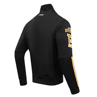 Men's Pro Standard Black Boston Bruins Classic Chenille Full-Zip Track Jacket