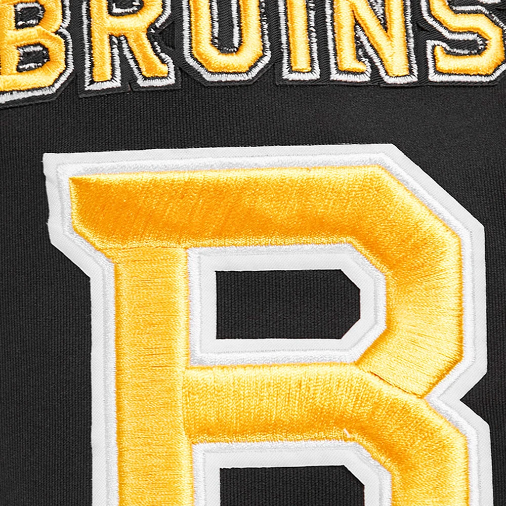 Men's Pro Standard Black Boston Bruins Classic Chenille Full-Zip Track Jacket