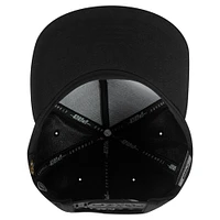 Men's Pro Standard Black Boston Bruins Paint the City Pinch Front Snapback Hat