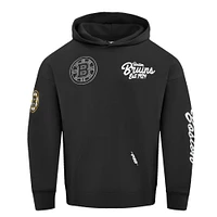 Men's Pro Standard  Black Boston Bruins Paint the City Pullover Hoodie