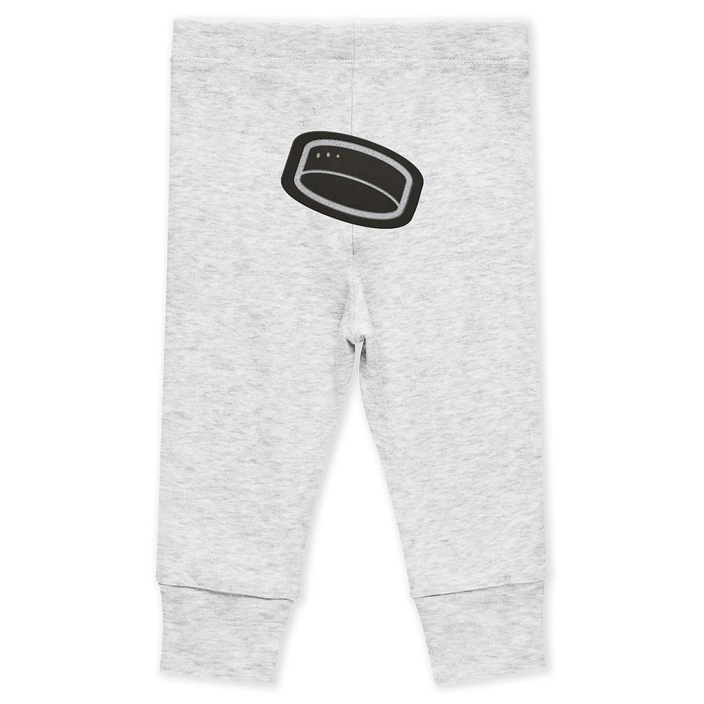 Ensemble 3 pièces Body et pantalon Turn Me Around des Boston Bruins par Erin Andrews pour nouveau-nés nourrissons
