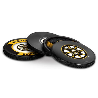 V109096 Bruins SVC HOL23 Ensemble de 4 dessous de verre pour rondelles CUPCSTC 550AN000623 #1