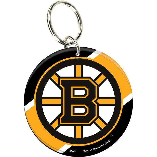 Porte-clés acrylique de qualité supérieure avec logo de l'équipe des Bruins de Boston WinCraft