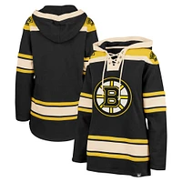 Sweat à capuche lacets supérieur '47 noir des Bruins de Boston pour hommes