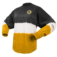 Women's Fanatics Black/Gold Boston Bruins Ombre Long Sleeve T-Shirt