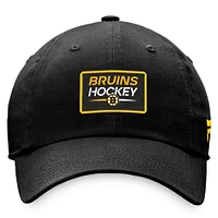 Women's Fanatics  Black Boston Bruins Authentic Pro Rink Adjustable Hat