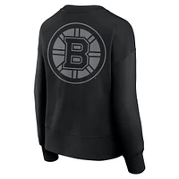 Women's Fanatics  Black Boston Bruins Elements Flow Pullover Sweatshirt