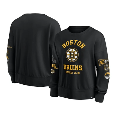 Sweat-shirt à enfiler Fanatics noir Boston Bruins Go Team pour femme