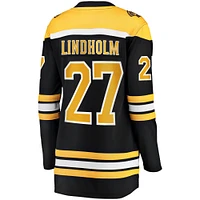 Women's Fanatics Hampus Lindholm Black Boston Bruins Home Breakaway Player Jersey
