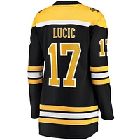 Women's Fanatics Milan Lucic Black Boston Bruins Home Breakaway Player Jersey