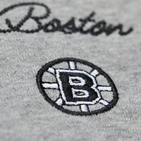 V100492 Bruins NHL Mitchell & Ness SP25 T-shirt léger à col ras du cou pour femme SWTLADCRW FC10147-BBNGYHT