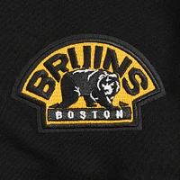 Women's Pro Standard  Black Boston Bruins Jewels Cropped Pullover Hoodie
