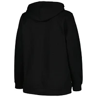 Women's Profile Black Boston Bruins Plus Arch Over Logo Pullover Hoodie