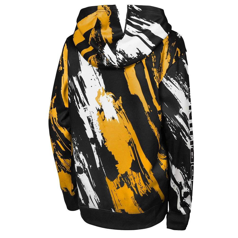 Youth Black Boston Bruins Master Snipe Pullover Hoodie