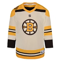 Youth  Cream Boston Bruins 100th Anniversary Replica Blank Jersey