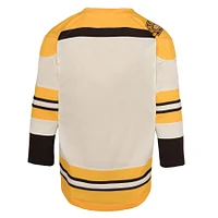 Youth  Cream Boston Bruins 100th Anniversary Replica Blank Jersey