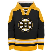 Youth David Pastrnak Black Boston Bruins Ageless Must-Have V-Neck Name & Number Pullover Hoodie