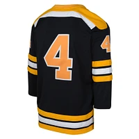 Youth Mitchell & Ness Bobby Orr Black Boston Bruins 1971 Blue Line Retired Player Jersey