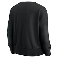 Fanatics Black Boston Celtics Oversized Game Day Pullover Sweatshirt