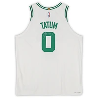 Jayson Tatum Boston Celtics Autographed Nike White Association Edition Authentic Jersey with a Sponsor Patch 