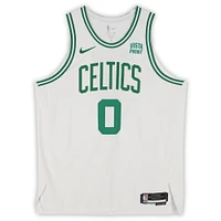Jayson Tatum Boston Celtics Autographed Nike White Association Edition Authentic Jersey with a Sponsor Patch 