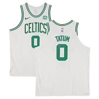Jayson Tatum Boston Celtics Autographed Nike White Association Edition Authentic Jersey with a Sponsor Patch 