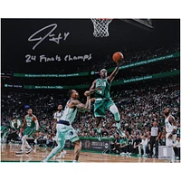 Jrue Holiday Boston Celtics Autographed 8" x 10" 2024 NBA Finals Champions Action Photograph with "24 Finals Champs" Inscription