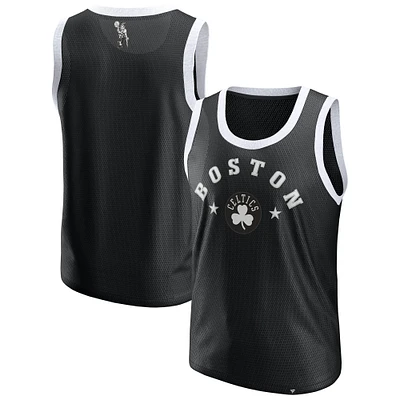 Débardeur en maille noir Boston Celtics Fanatics pour hommes