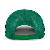 Men's '47 Kelly Green Boston Celtics Sidebrand Stripes Trucker Adjustable Hat