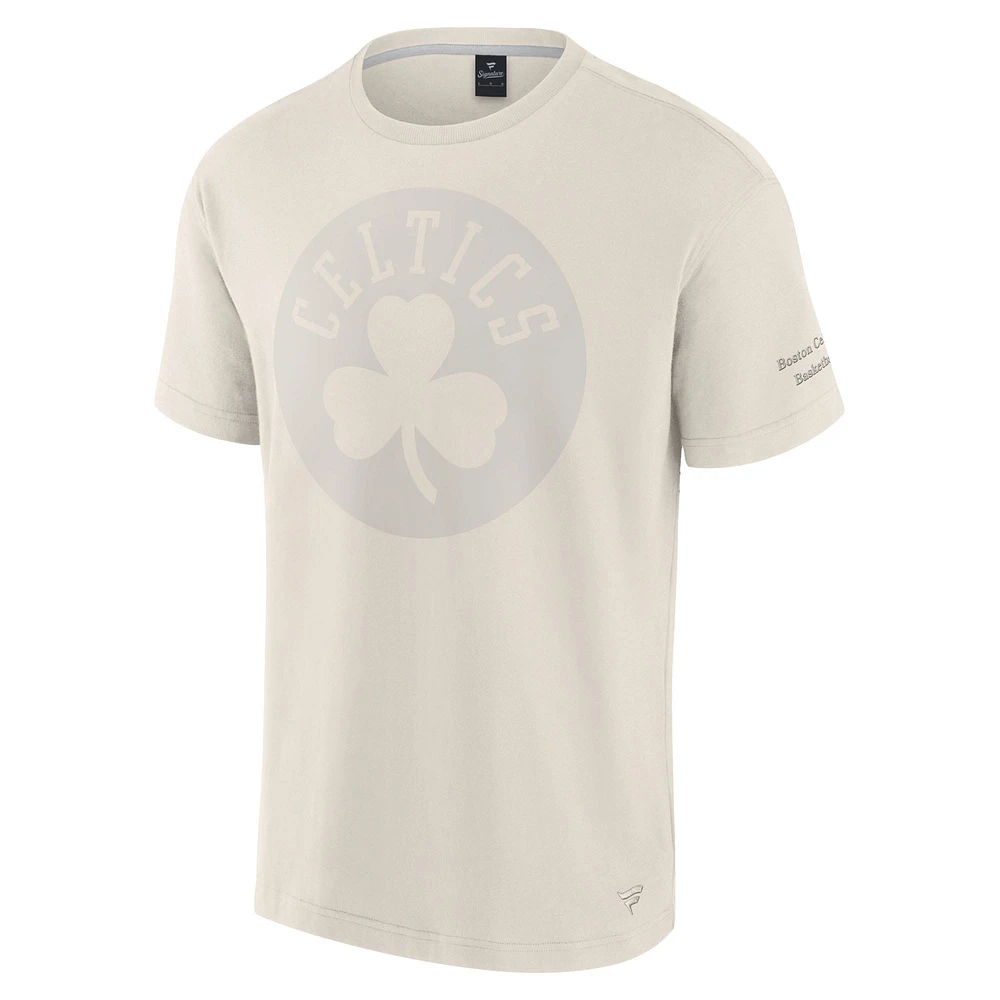 Men's Fanatics Cream Boston Celtics Elements Iconic T-Shirt
