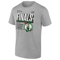 Men's Fanatics Heather Gray Boston Celtics 2024 Eastern Conference Champions Locker Room T-Shirt
