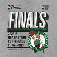 Men's Fanatics Heather Gray Boston Celtics 2024 Eastern Conference Champions Locker Room T-Shirt