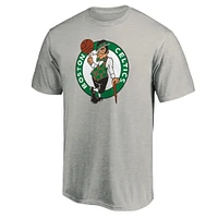 Men's Fanatics Heathered Gray Boston Celtics Primary Team Logo T-Shirt
