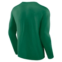 T-shirt à manches longues Fanatics Kelly Green Boston Celtics Baseline pour hommes