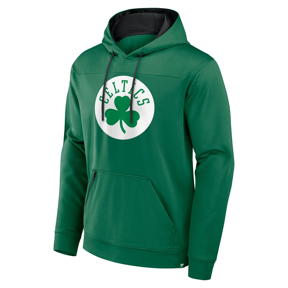 Men's Fanatics  Kelly Green Boston Celtics Reserve Defender Pullover Hoodie