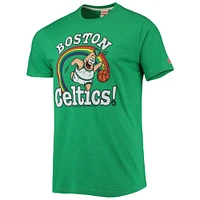 Men's Homage Kelly Green Boston Celtics NBA x Spongebob Collab Tri-Blend T-Shirt