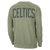 Men's Jordan Brand Green Boston Celtics Courtside Statement Edition Heavyweight Pullover Sweatshirt