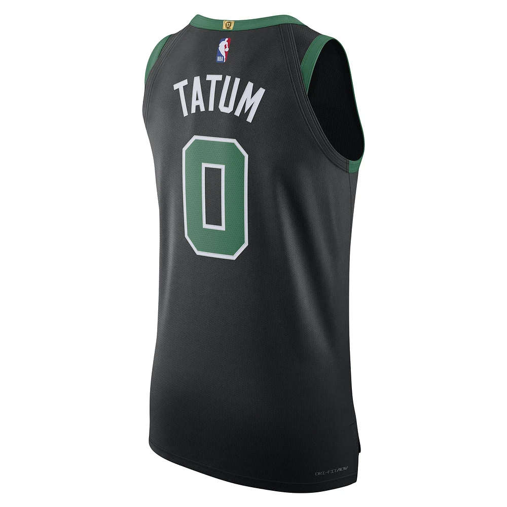 Men's Jordan Brand Jayson Tatum Black Boston Celtics Authentic Player Jersey - Statement Edition